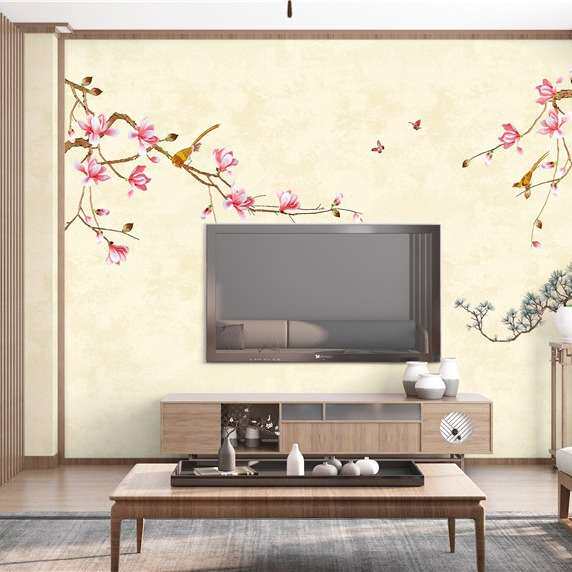 清香淡雅新中式现代装饰画展厅客厅入户玄关卧室床头书房过道壁画