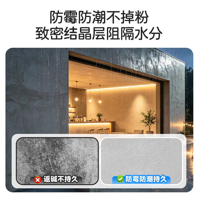 艺数水泥漆墙面艺术漆毛坯墙涂料工业风清水混凝土墙面漆微水泥