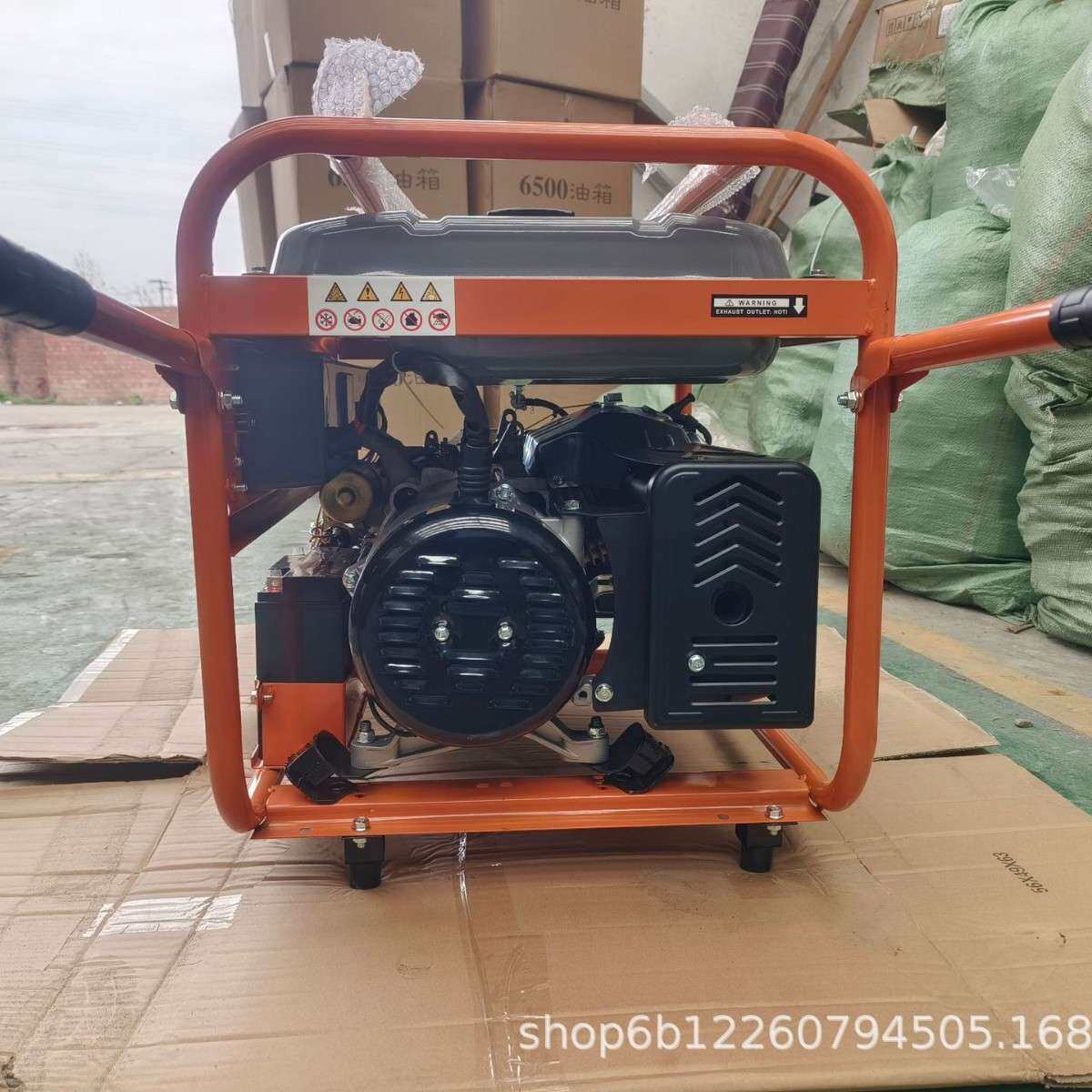5KW汽油发电机380V6/7KW400V带轮子外贸出口移动便携电启动