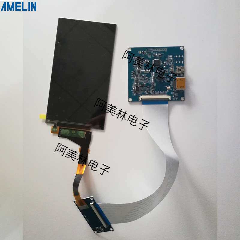 HDMI转MIPI讯号驱动转接板带5.5寸显示屏 夏普2K高清串口屏套件