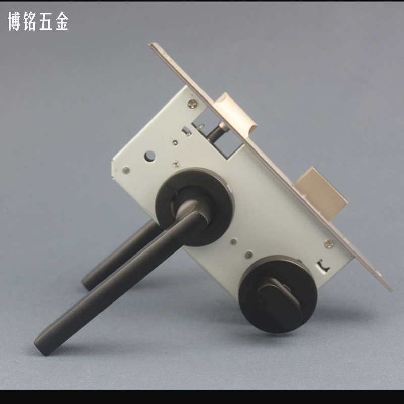 不锈钢卫生间门锁厕所洗手间卫生间锁有人无人把手现代简约门锁
