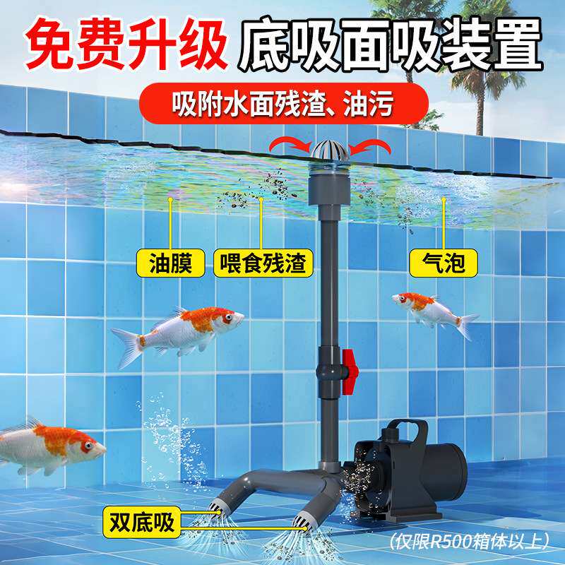 鱼池过滤器水循环系统养鱼循环水系统庭院水池过滤装置净水设备箱