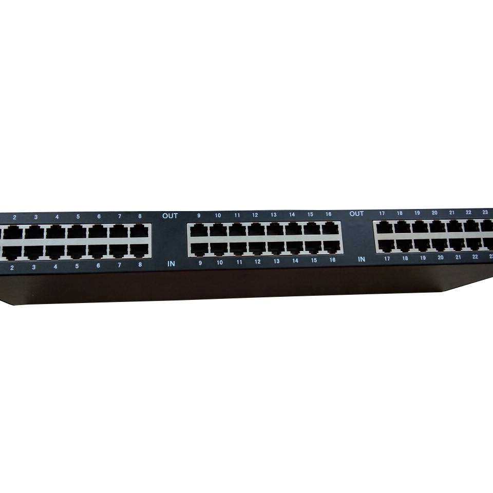 防雷器16口信号网络防雷器监控以太网交换机机柜式浪涌保护器