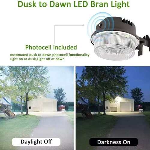 etl dlc庭院灯IP66防水110v内置外置光感led小路灯50W 40W谷仓灯