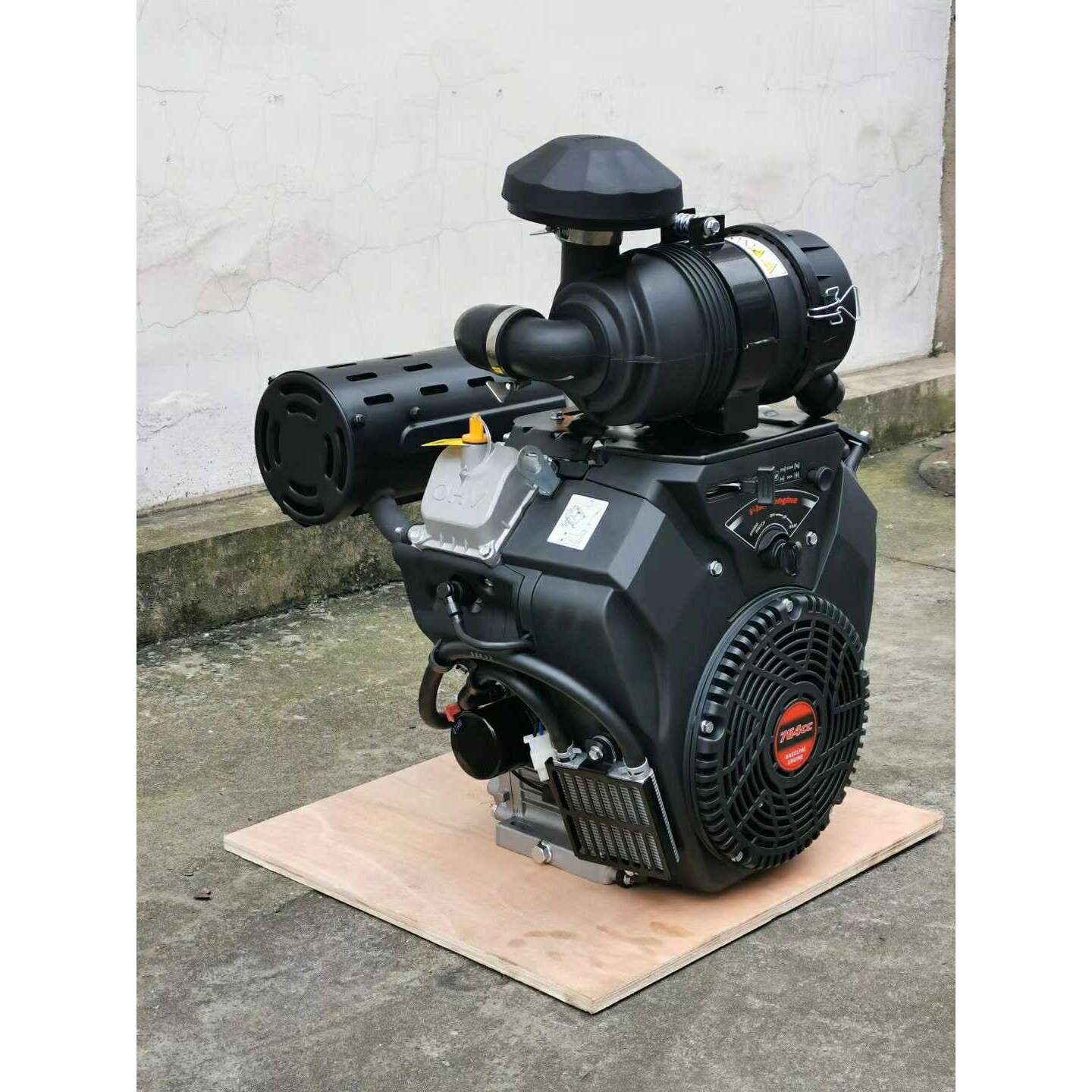 隆鑫双缸27马力 LC2V80FD汽油发动机764cc船用清洗机用17KW