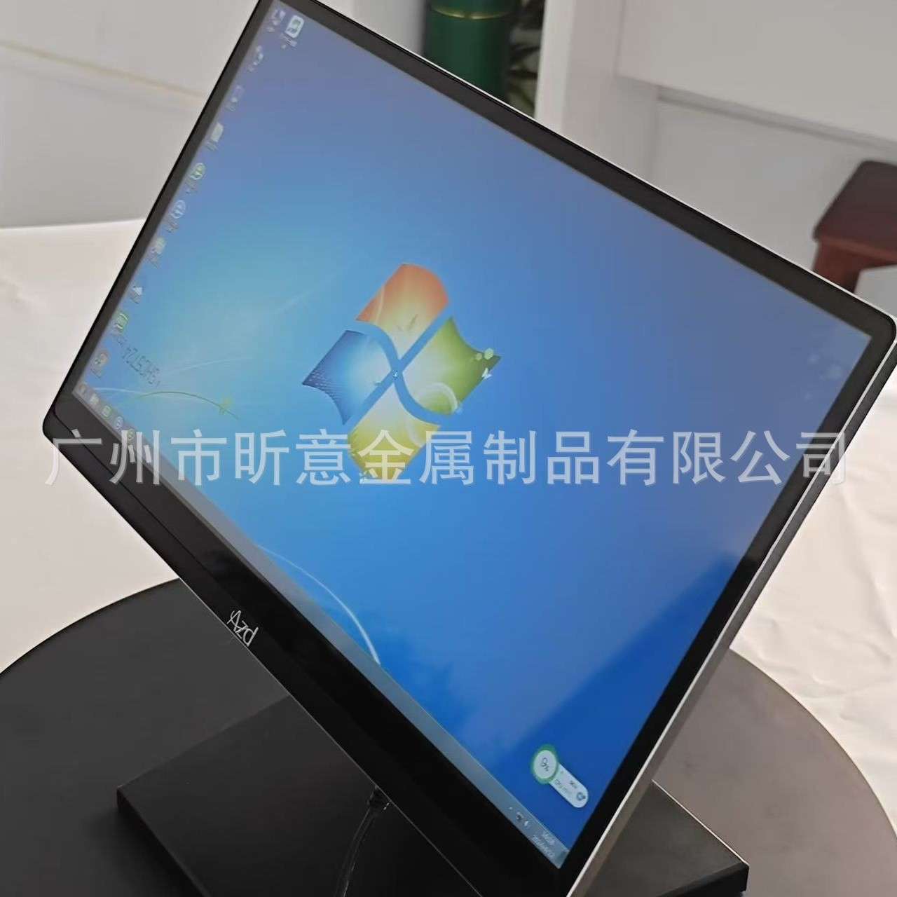 新款桌面触摸一体机外壳铝拉丝156寸触摸显示器工业电脑收银机套