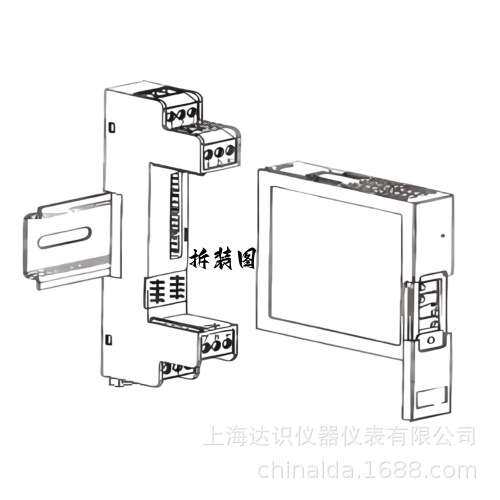 MSC303-10C0 MSC303-10CC热电偶温度变送器 K分度转4-20ma输出
