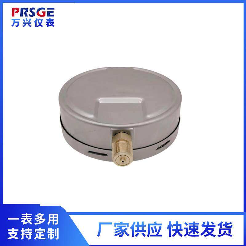 厂家供应新款径向压力表耐震膜盒压力表YNE150膜盒压力表