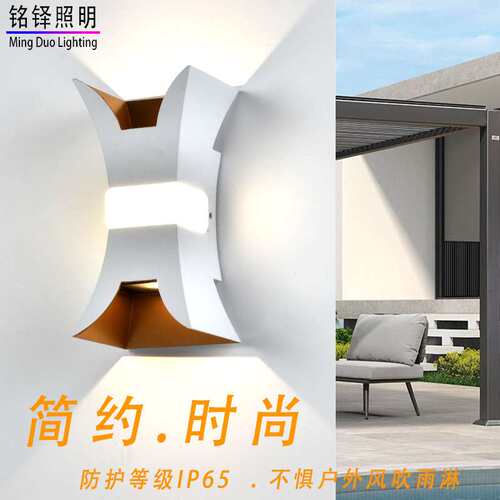 户外防水led壁灯门头灯阳台庭院外墙灯庭院室外壁灯亚马逊爆款