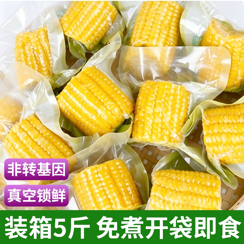 云南即食低脂水果甜玉米段新鲜免煮学生代早餐玉米棒真空包装好吃
