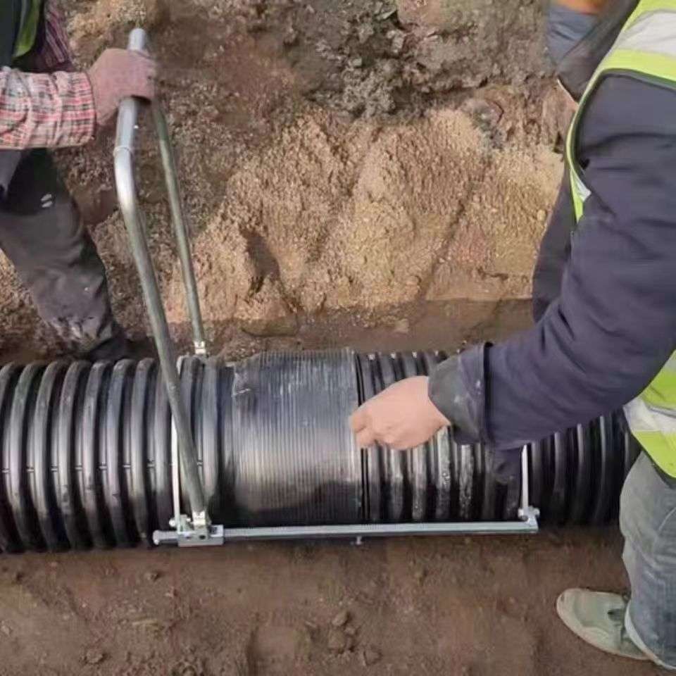 双壁波纹管拉紧器手动对接管道拉管器接管工具波纹安装下水管道