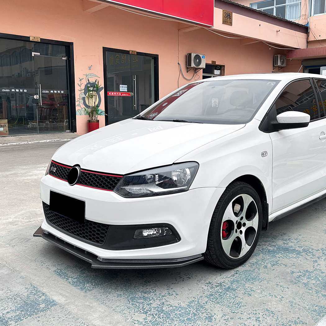 适用大众Polo MK5 6R GTI 2010-2014前杠前唇前铲扰流板跨境改装