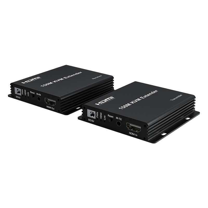 HDMI KVM 延长器150米一对一 级联延长1080P键鼠同步RJ45网线高清图片