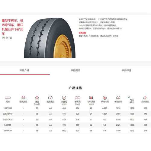 双钱轮胎225/75R10 REM26适用重型平板车、机场牵引车、港口机