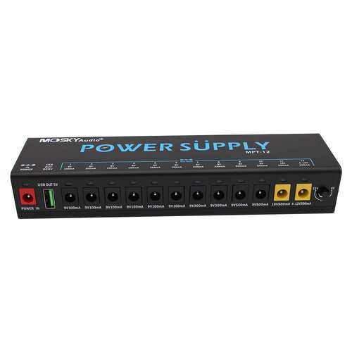 MOSKYAUDIO MPT-系列 POWER SUPPLY 6，8，10，12路输出 乐器电源