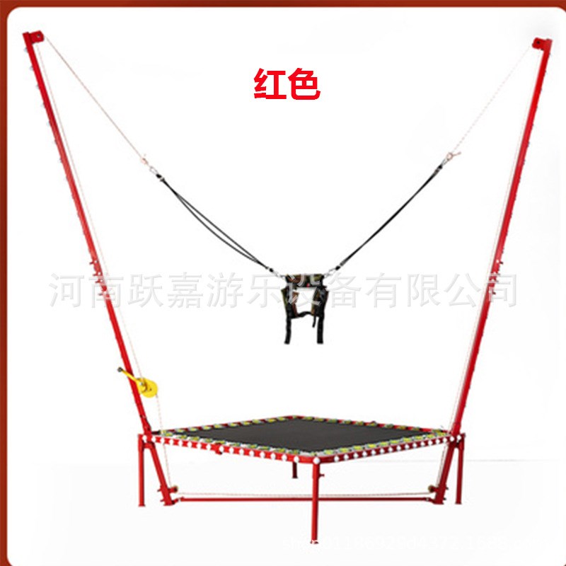 商用儿童蹦极床弹跳床户外广场公园手摇弹力V绳跳跳床弹力床