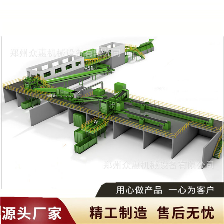 建筑装修拆除混合垃圾滚筒筛分机