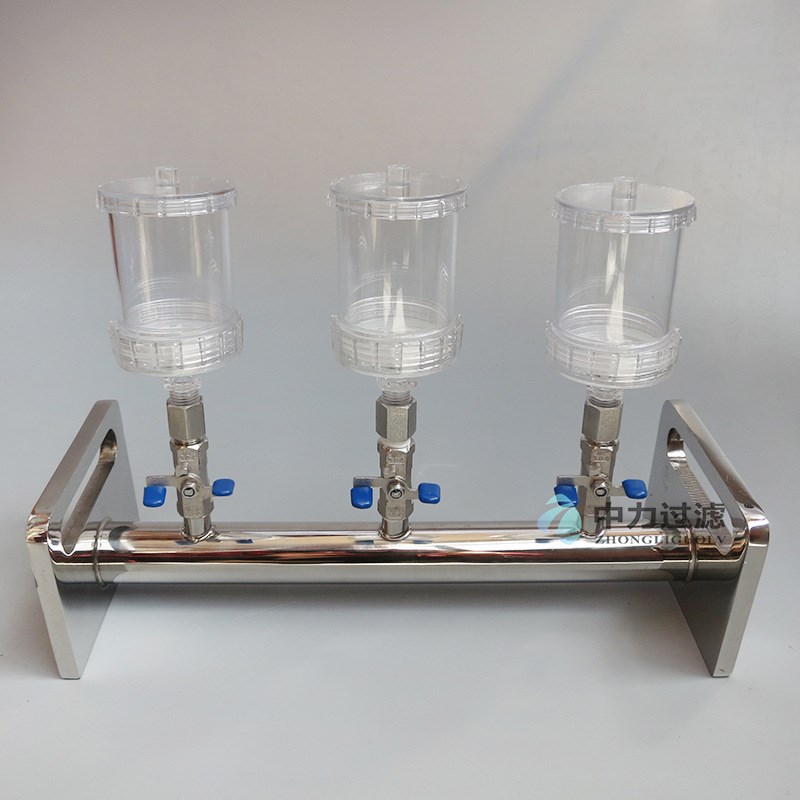 三联薄膜过滤器玻璃杯过滤器检查实验J室水微生物真空抽滤装置