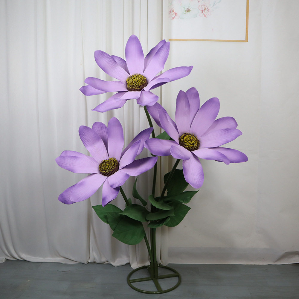 100cmEVA雏菊仿真花套装活动装饰酒店商场美陈橱窗展示大花套装