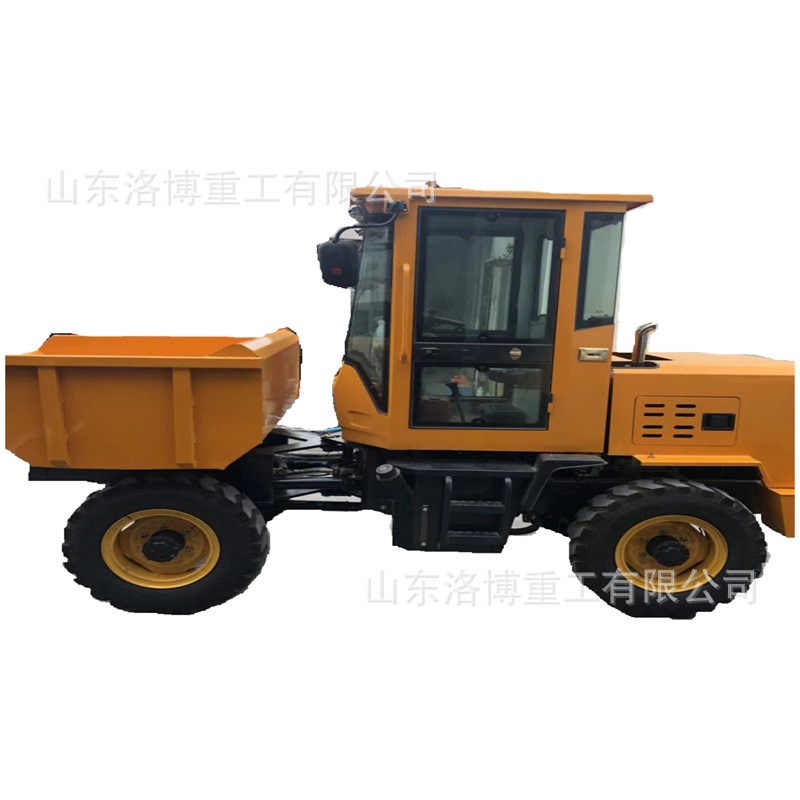 工地工程四轮前卸式柴油翻斗z车 液压自卸电启动运输蹦蹦车