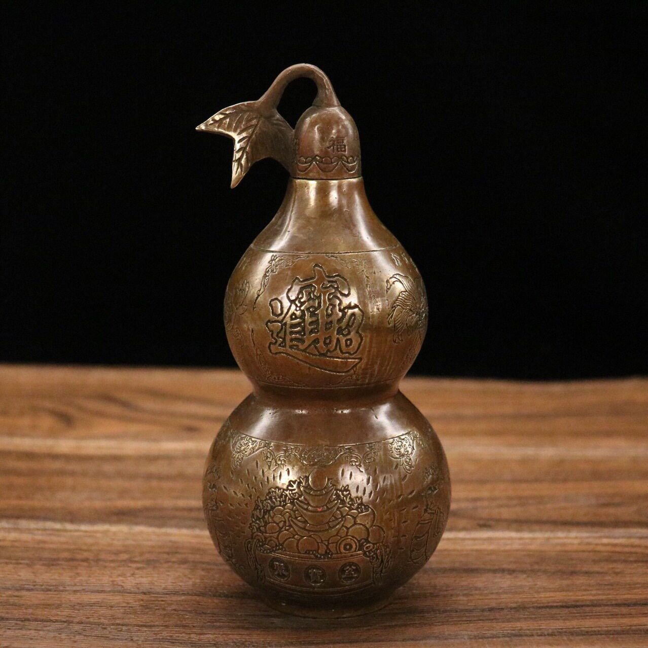 铜葫芦仿古开盖铜葫芦摆件家居饰品挂件工艺品送礼