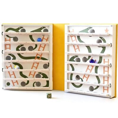 跨境创意热销奇趣新PlayBook'd Snakes and Ladders游戏蛇梯棋盘