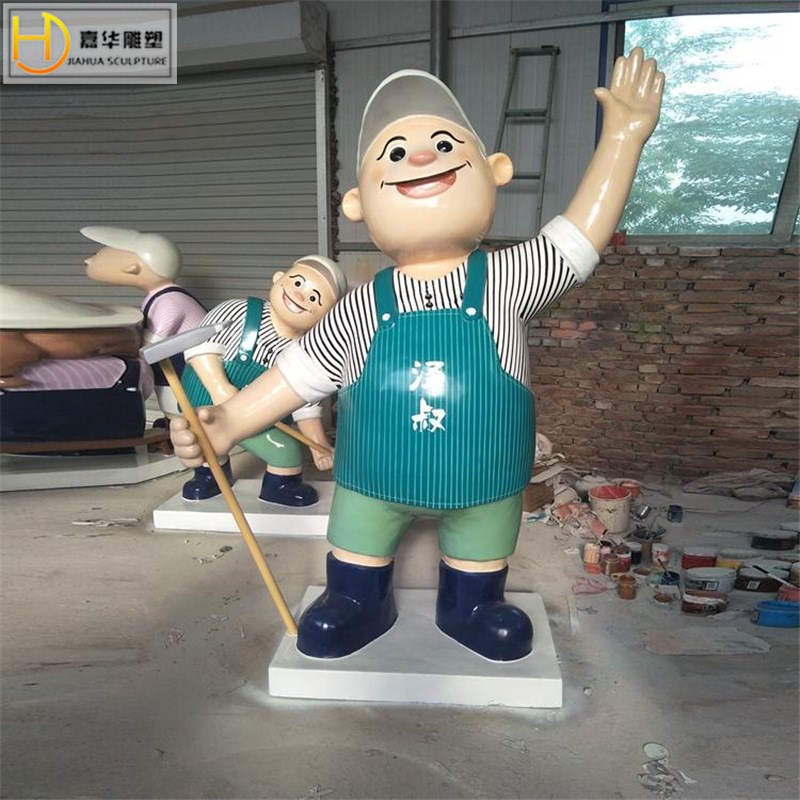 户外玻璃钢卡通人物雕塑果园采摘园景观迎宾M卡通人物装饰摆件制