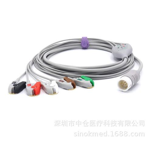 兼容PH989803143201一体化5导心电VM4/6/8/MP20/30/40/50/CM10