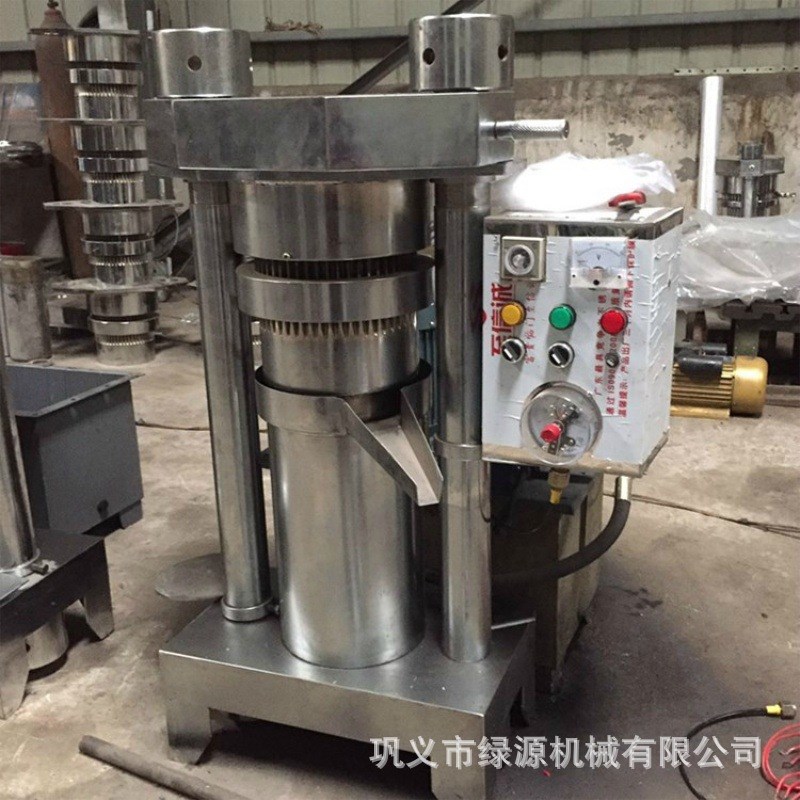 全自动核桃液压榨油机 韩式液压芝D麻香油机 小型立式茶籽压榨机