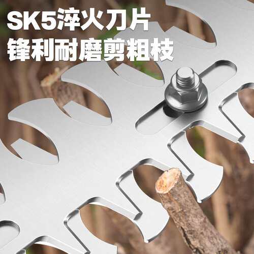 跨境电动绿篱机园林剪草割草修剪机锂电长杆高枝家用充电式篱笆剪