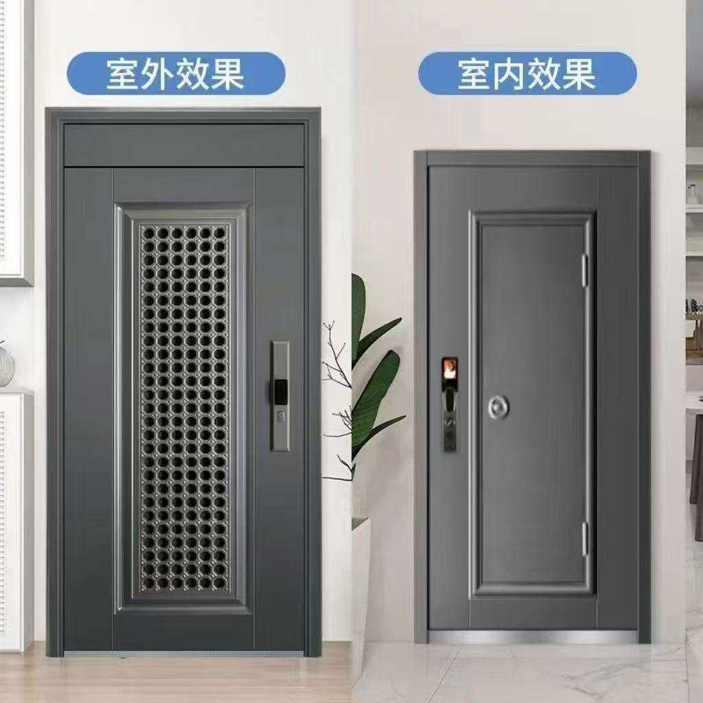 甲级防盗门户外防晒透气通风门中门家用进户入户门安全门单门字母
