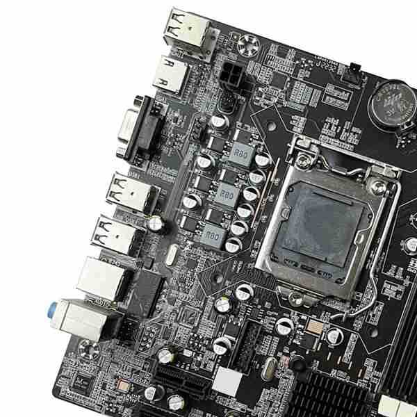 B75台式电脑主板+随机CPU+开关线+SATA线+导热硅脂+导热垫+挡板