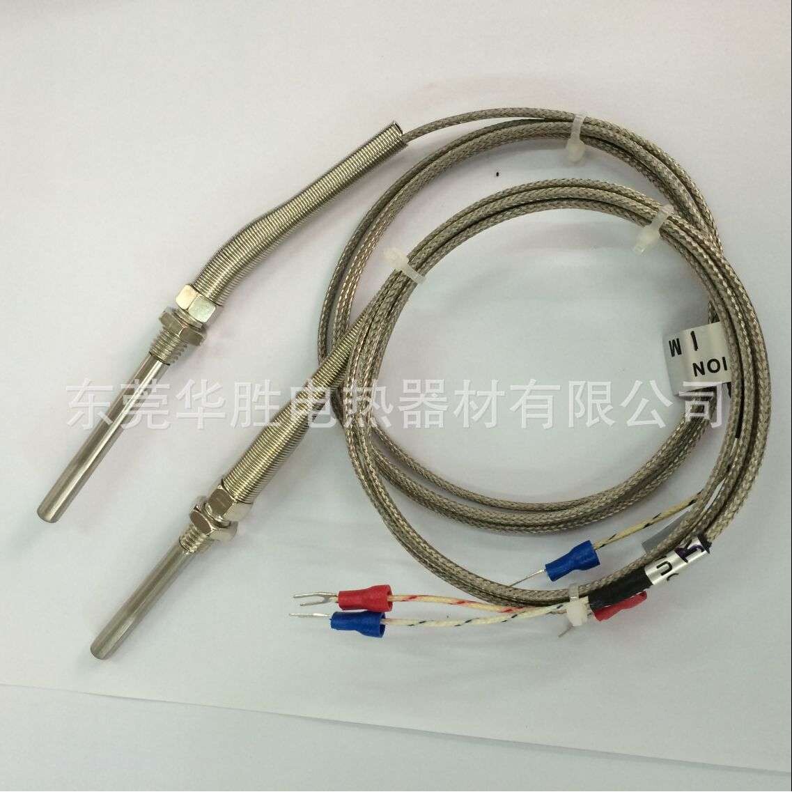 PT100铠装热电阻锁螺丝铠装K型热电偶耐高温热电偶感温线精密