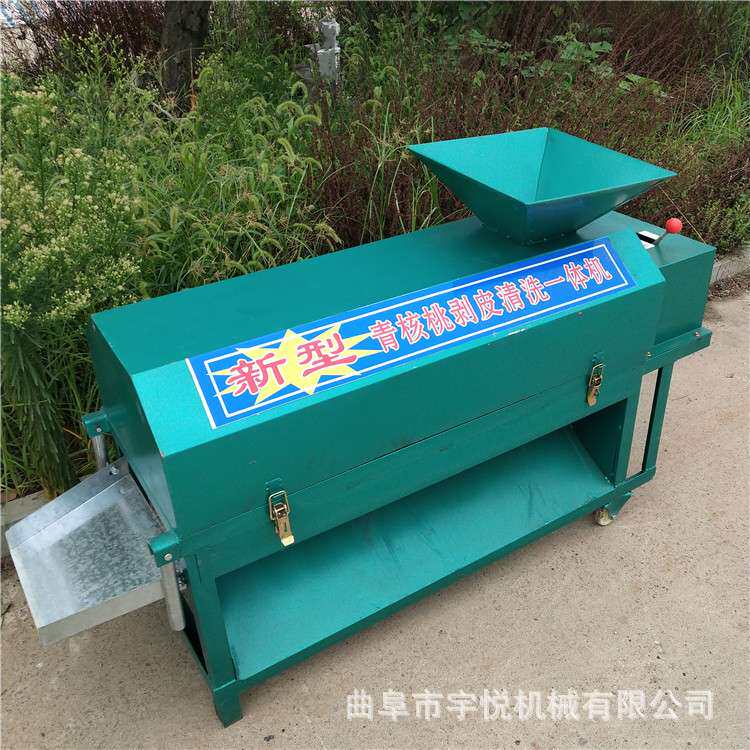 农用青核桃脱皮机  鲜核桃剥壳去皮机 核桃扒皮清选一体机