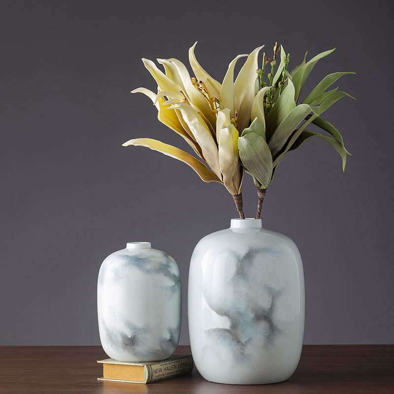 陶瓷花插摆件客厅插花装饰品现代简约创意家用餐桌青花瓷家居