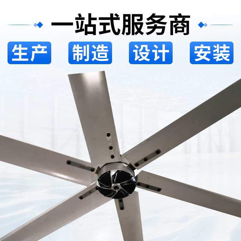 工业大吊扇2米4大型大功率风扇厂房车间降温节能降噪永磁工业吊扇