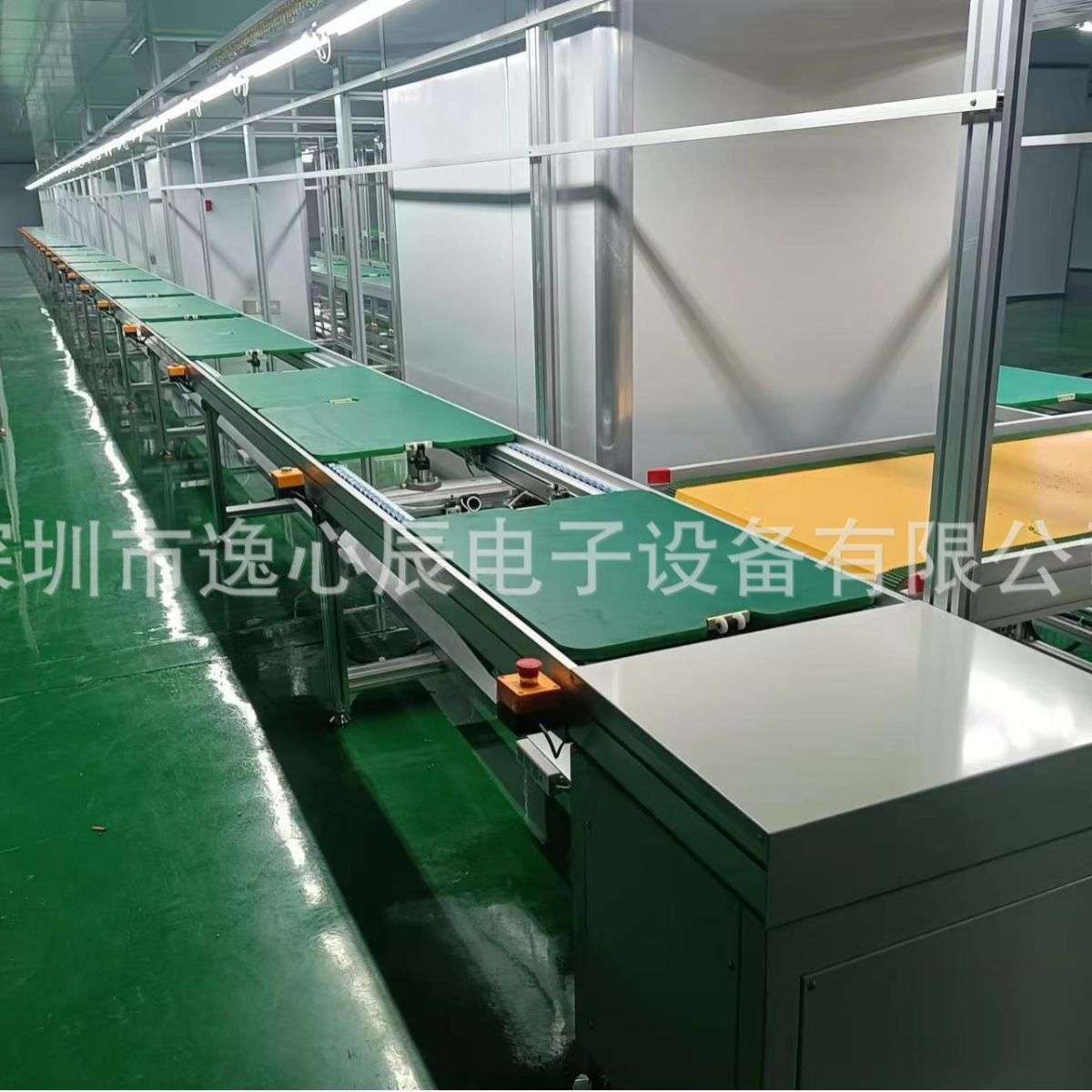 户外防水显示屏装配线规划 厂家带测试位旋转式循环工装板组装线