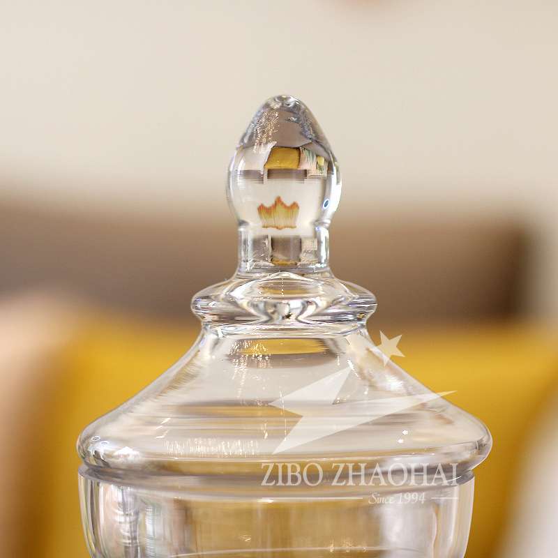 高脚透明玻璃糖果罐储物罐甜品台欧美风玻璃瓶分装高白料玻璃