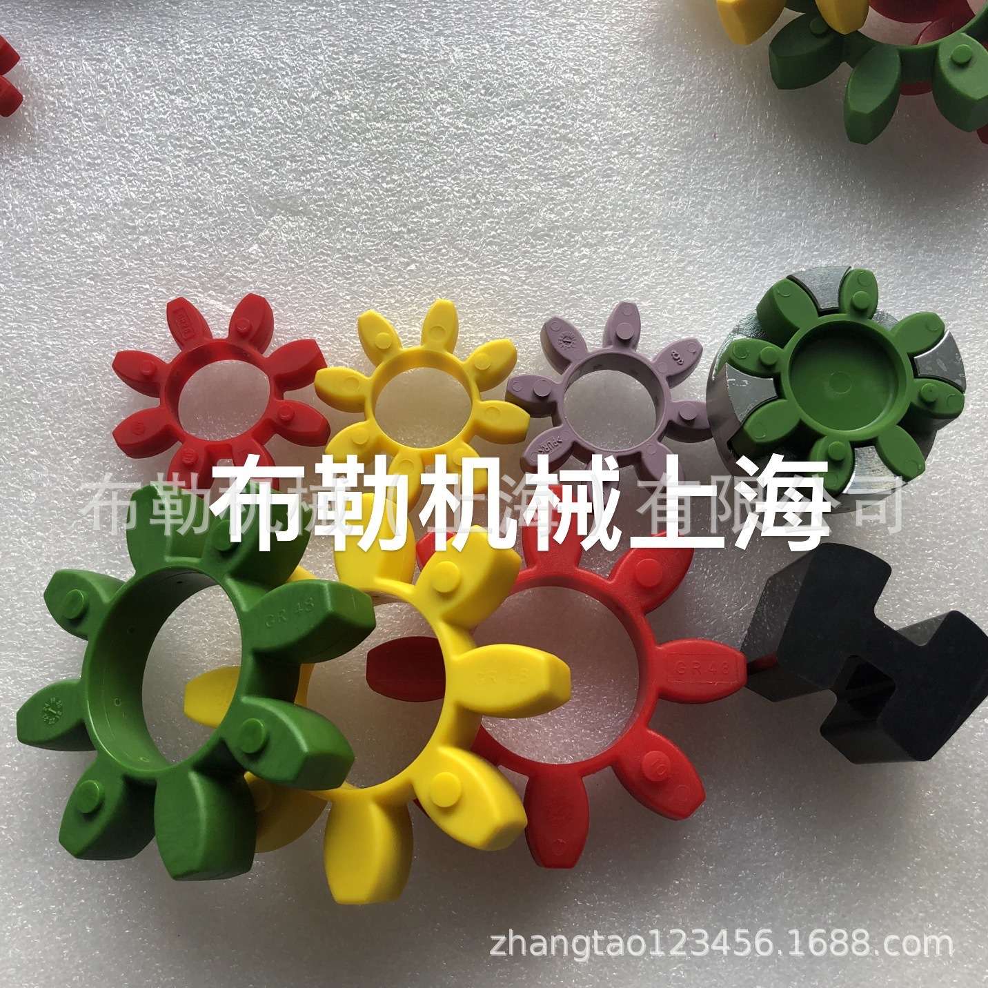 二线篦冷机油泵梅花胶圈GR65红色弹性体/缓冲胶垫CJ65梅花瓣8个瓣