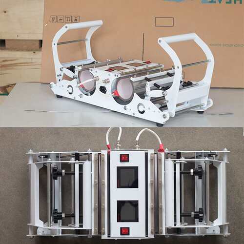 11-30 double station cup baking machine, universal cup mat