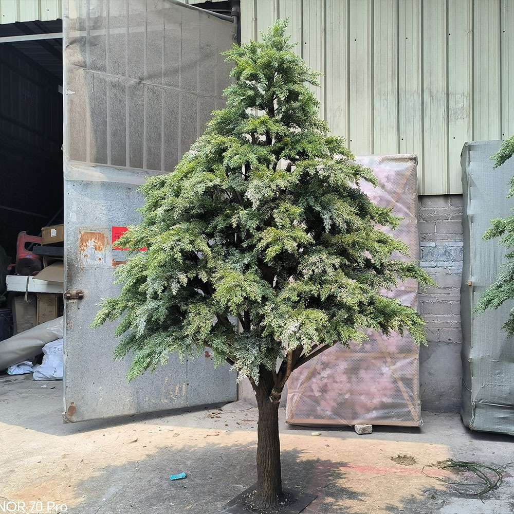 仿真树 摆件装饰酒店装饰摆设花艺 橱窗仿真玻璃钢雪松树 圣诞树