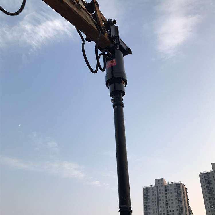 挖掘机用螺旋钻机 液压动力头螺旋打桩机 螺旋钻机