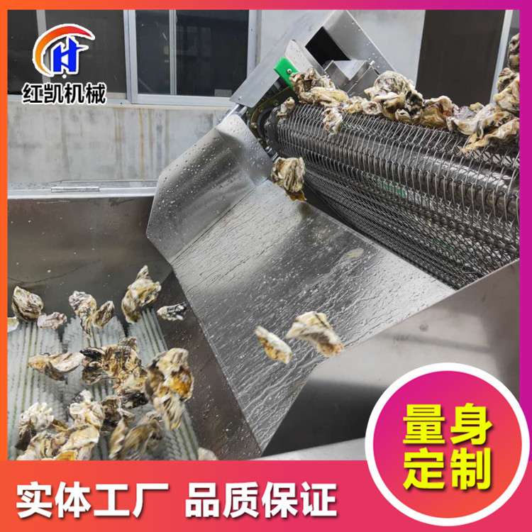 现货生蚝牡蛎清洗机 海蛎子扇贝毛刷清洗机 贝壳类去泥沙清洗设备