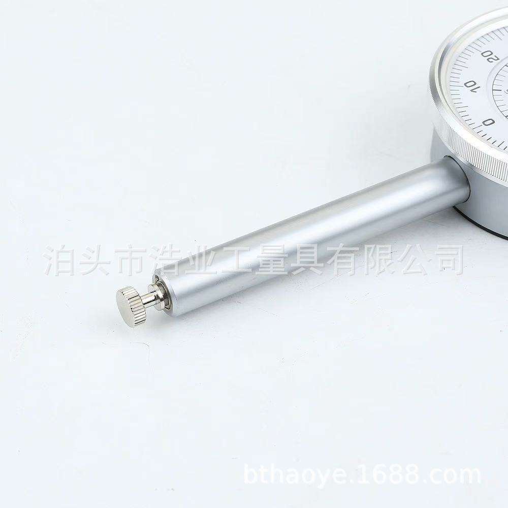 0-50mm指示表分度值0.01长针百分表加长杆大量程指针式百分表