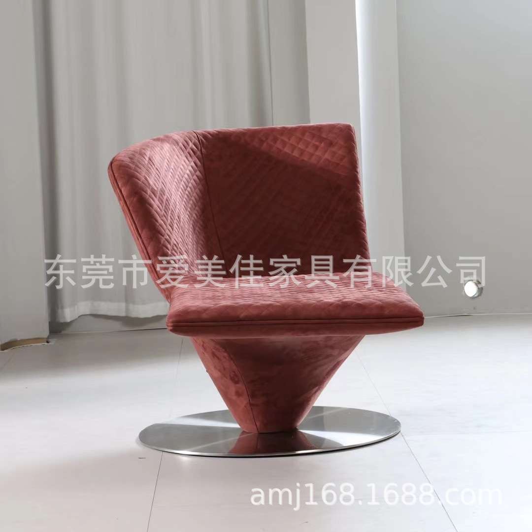 北欧时尚创意个性艺术玻璃钢休闲沙发椅轻奢意式贵妃躺椅