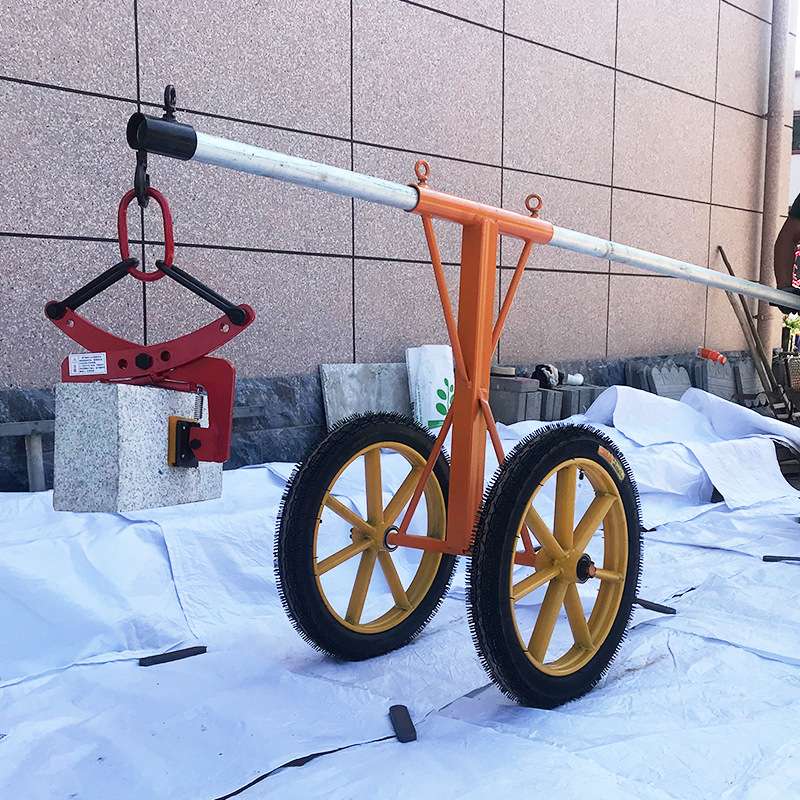 厂家 路缘石块用推车搬运大理石路牙石路缘石吊钳石材夹子夹具