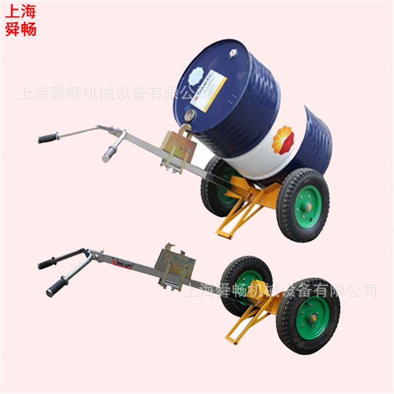 供二轮小型油桶手推车 上下可调节型圆桶搬N运车 油桶搬运夹桶器