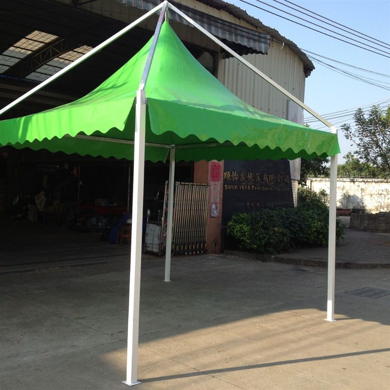 欧式尖顶篷 四柱帐篷 婚庆活动车展露天PVC防R水大型白色尖顶篷顺