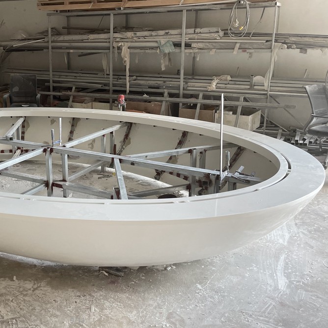 厂家直销人造石圆弧沙盘弧形沙盘模型房地产展厅工程批发早玺建材