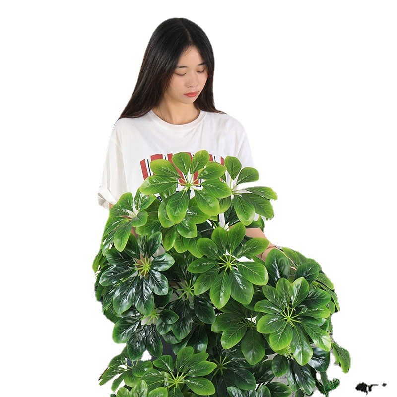 仿真发财树盆栽植物落地大型假绿植树塑料L假花办公室绿萝套装仿